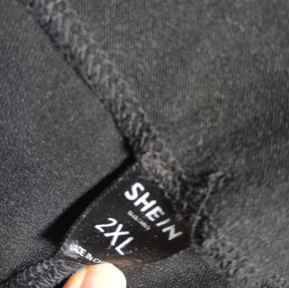 Black Shein Dress pants with Pearl accent - Picture 2 of 6